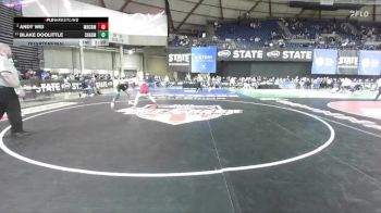 Boys 3A 165 lbs Quarterfinal - Andy Wei, Mercer Island vs Blake Doolittle, Shadle Park