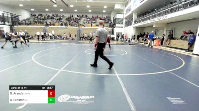 141 lbs Consi Of 16 #1 - Daniel Aranda, Unrostered- Spartan Combat RTC vs Aaron Lanster, University At Buffalo