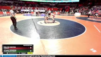 1A 138 lbs Quarterfinal - Ethan Monson, Aledo (Mercer County) vs Dillon Hinton, Vandalia