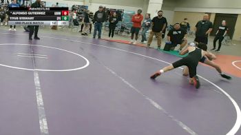 96 lbs 3rd Place Match - Alfonso Gutierrez, Gracie Barra Westchase Wrestling Club vs Titus Stewart, Steve Page Grappling