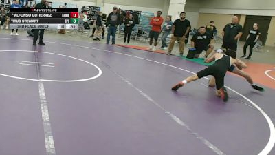 96 lbs 3rd Place Match - Alfonso Gutierrez, Gracie Barra Westchase Wrestling Club vs Titus Stewart, Steve Page Grappling