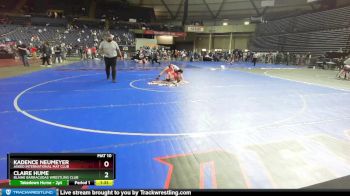 120 lbs Round 5 - Claire Hume, Blaine Barracudas Wrestling Club vs Kadence Neumeyer, Askeo International Mat Club