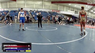 215 lbs Semifinal - Brenton Russell, IN vs Connor Bercume, MI