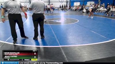 Silver 133 lbs Cons. Round 3 - Jesus Castro, Dubuque vs Kevin Bustillos, Joliet Junior College