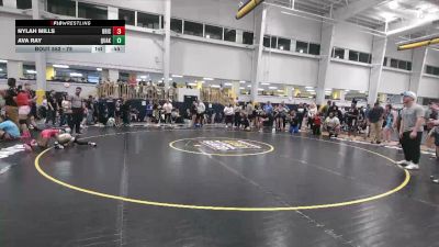 75 lbs Semifinal - Nylah Mills, Bristol vs Ava Ray, Quakertown