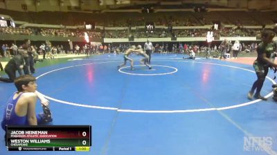 95 lbs Quarterfinal - Jacob Heineman, Poquoson Athletic Association vs Weston Williams, Chesapeake