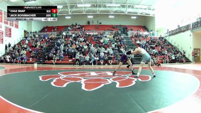 165 lbs Quarterfinal - Cole Gnap, Revere vs Jack Schumacher, Avon
