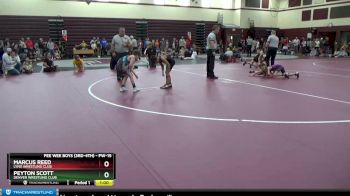 PW-15 lbs Cons. Round 1 - Peyton Scott, Denver Wrestling Club vs Marcus Reed, Lynx Wrestling Club