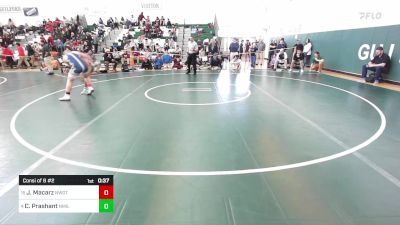 182 lbs Consi Of 8 #2 - Jacob Macarz, Newington vs Chayten Prashant, New Milford