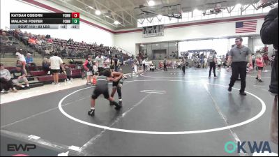 83 lbs Rr Rnd 2 - Kaydan Osborn, Ponca City Wildcat Wrestling vs Malachi Foster, Ponca City Wildcat Wrestling