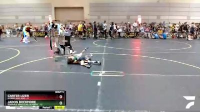 44 lbs Round 2 (6 Team) - Jadon Bockmore, Donahue Wrestling Academy vs Carter Lizer, Illinois King Pins