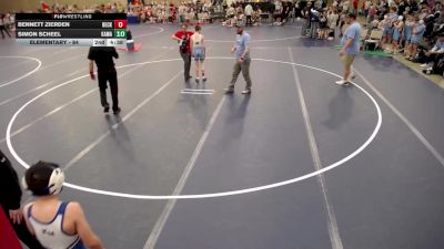 Elementary - 88 lbs Jett Foster, Kasson-Mantorville vs Nolan Goenner, Becker