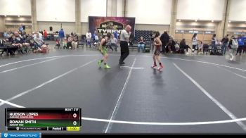 72-78 lbs Round 2 - Hudson Lopes, Garage Grapplers vs Rowan Smith, Swamp Fox