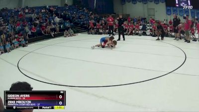 82 lbs Round 4 (6 Team) - Gideon Ayers, Illinois Boys vs Zeke Mikolyzk, Minnesota Storm Red Boys