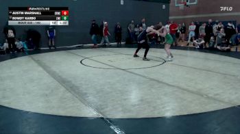140 lbs Champ. Round 1 - Austin Marshall, Snake River Wrestling Club vs Rowdy Karbo, Lakeland Wrestling Club