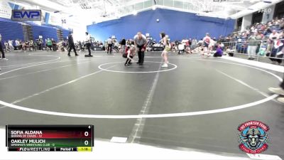 60 lbs Round 2 (4 Team) - Sofia Aldana, Queens Of Chaos vs Oakley Mulich, OpenMats Wrestling Club