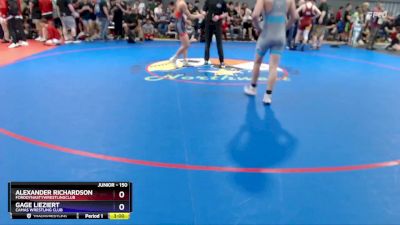 150 lbs Cons. Round 2 - Alexander Richardson, FordDynastyWrestlingClub vs Gage Lieziert, Camas Wrestling Club