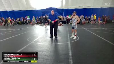 84 lbs Round 6 (8 Team) - Lucas Mazzarella, Olmsted Falls vs Henry Craiglow, Dayton Bandits