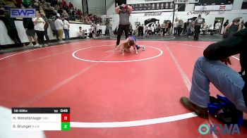 56-59 lbs Rr Rnd 2 - Hayden Wenetshlager, Salina Wrestling Club vs Brantley Brunger, R.A.W.