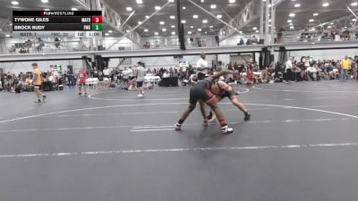 144 lbs Round 4 (6 Team) - Tywone Giles, Mat Assassins Red vs Brock Rudy, Freakztyle Wrecking Crew