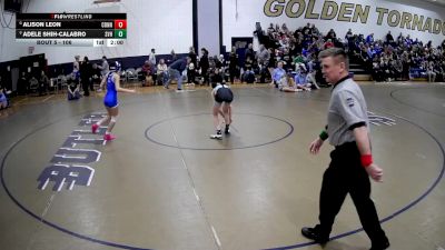 106 lbs Champ. Round 1 - Alison Leon, Connellsville vs Adele Shih-Calabro, Seneca Valley Hs