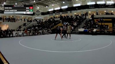 215 lbs Quarters & 1st Wb (16 Team) - John Gill, Woodland, Cartersville vs Jalen Hampton, Ware County