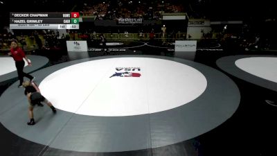 45 lbs Cons. Sub-semis - Decker Chapman, USA Gold Wrestling Club vs Hazel Grimley, California Grapplers