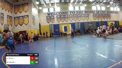 144 lbs Round 5 (8 Team) - Max Baylis, Black Hive vs Jaykob Ortiz, Cypress Creek