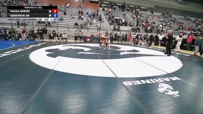 U20 Women - 76 lbs Quarters - Kalila Shrive, CA vs Genevieve An, GA