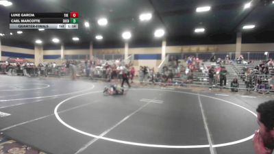 78 lbs Quarterfinal - Luke Garcia, The Valley WC vs Cael Marcotte, Socal Grappling
