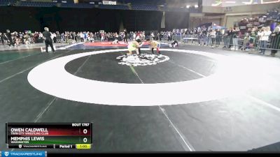 92 lbs Champ. Round 1 - Owen Caldwell, Twin City Wrestling Club vs Memphis Lewis, Washington