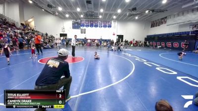 41-42 lbs Round 2 - Camdyn Drake, High Plains Thunder Wrestling vs Titus Elliott, Windy City Wrestlers