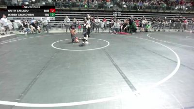 75 lbs Quarterfinal - Justin Salcedo, Morris Hills Wrestling Club vs Jayden Czajkowski, Fiwc