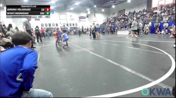 64 lbs Quarterfinal - Aurora Velazquez, Lexington Wrestling Club vs Wyatt Rodriguez, Choctaw Ironman