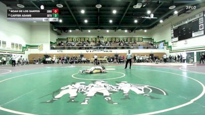 157 lbs Cons. Round 4 - Noah De Los Santos, Sonora vs Carter Adams, South Torrance