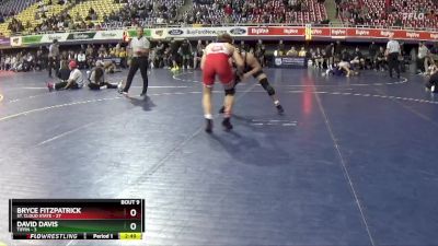 184 lbs Quarters & 1st Wb (16 Team) - Bryce Fitzpatrick, St. Cloud State vs David Davis, Tiffin