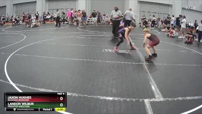 80 lbs 1st Place Match - Jaxon Hughes, Backyard Brawlers vs Landon Wilbur, Predator Wrestling