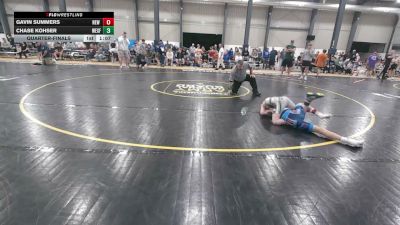 93 lbs Quarterfinal - Gavin Summers, New Oxford vs Chase Kohser, Wexford