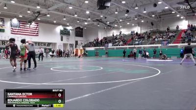 144 lbs Round 2 - Santana Ector, Lawrence Central vs Eduardo Colorado, Indianapolis Arsenal Tech