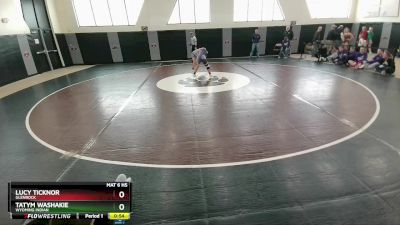 115 lbs Cons. Round 2 - Tatym Washakie, Wyoming Indian vs Lucy Ticknor, Glenrock