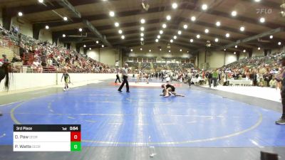 100-105 lbs 3rd Place - Day Paw, Georgia vs Paris Watts, Georgia