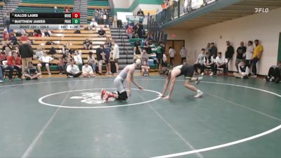 126.0 Round 3 - Kalob Lamb, Hoisington High School vs Matthew James, Pratt High School