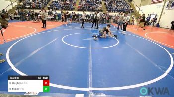 100 lbs Quarterfinal - Hunter Hughes, R.A.W. vs Holden Miller, Miami Takedown Club