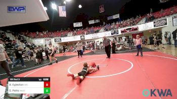49 lbs Rr Rnd 3 - Bentlee Egleston, Claremore Wrestling Club vs Garrett Potts, Wagoner Takedown Club