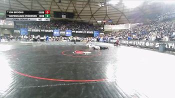 Boys 1B/2B 126 Cons. Round 4 - Kopenhagen Pedersen, Freeman vs Jon Brooks, Columbia (Burbank)