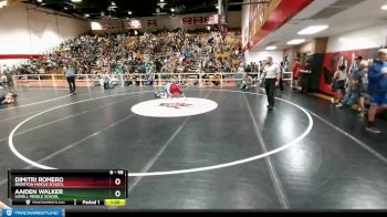 98 lbs Quarterfinal - Dimitri Romero, Riverton Middle School vs Aaiden Walker, Lovell Middle School