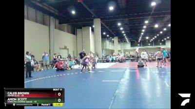 170 lbs Quarters & Wb (16 Team) - Caleb Brown, Moyer Elite vs Amon Scott, Carolina Hammer Squad