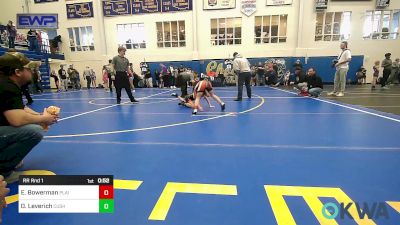 75 lbs Rr Rnd 1 - Emmeline Bowerman, Plainview Youth Wrestling Club vs Oakley Leverich, Cushing Tigers