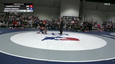 74 lbs Quarters - Ladarion Lockett, Cowboy RTC/ Titan Mercury vs Boeden Greenley, Bison Wrestling Club