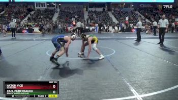125 lbs 1st Place Match - Cael Puderbaugh, Bobcat Wrestling Club vs Axton Vice, Bluestem